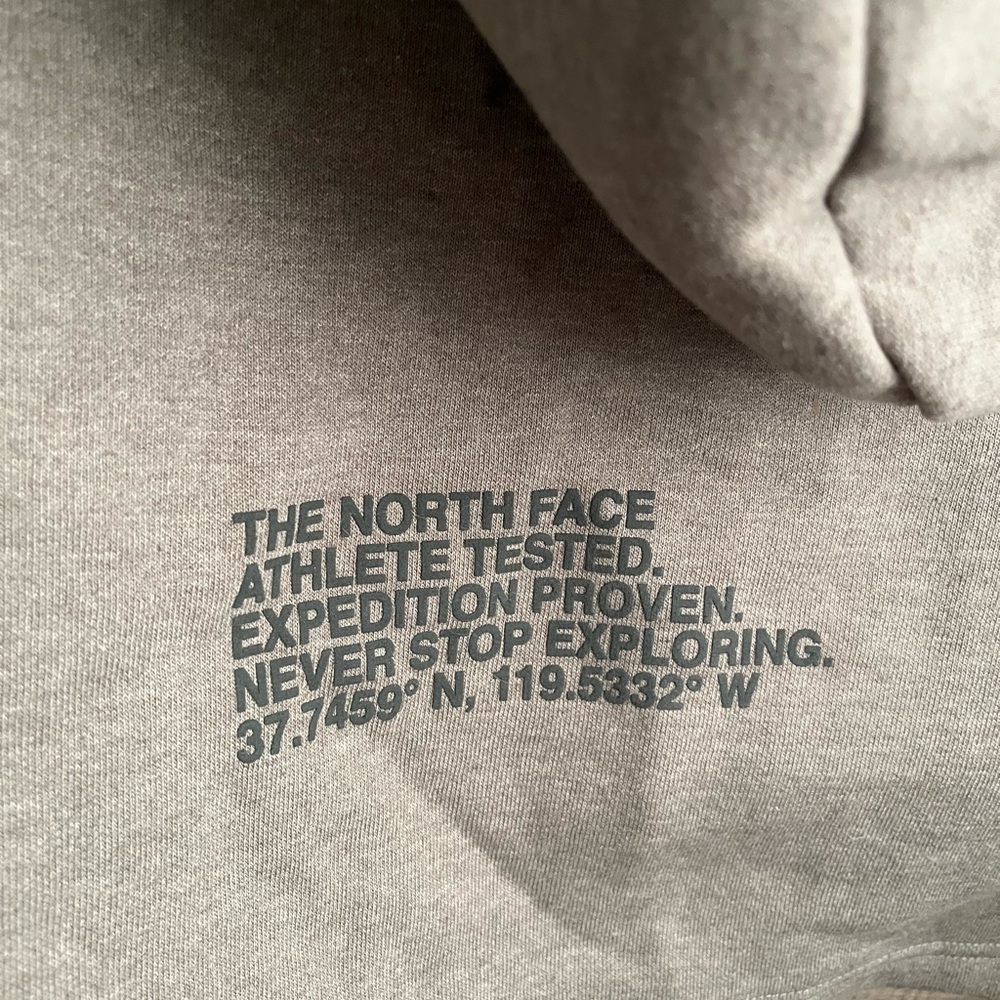 The North Face Cropped Heather Gray Hoodie - Picture 6 of 6